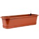 Blumenkasten mit Wasserspeicher und Untersetzer