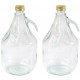 2 Stück 3 L Gärballon Weinballon Glasflasche Glasballon mit Schraubverschluß