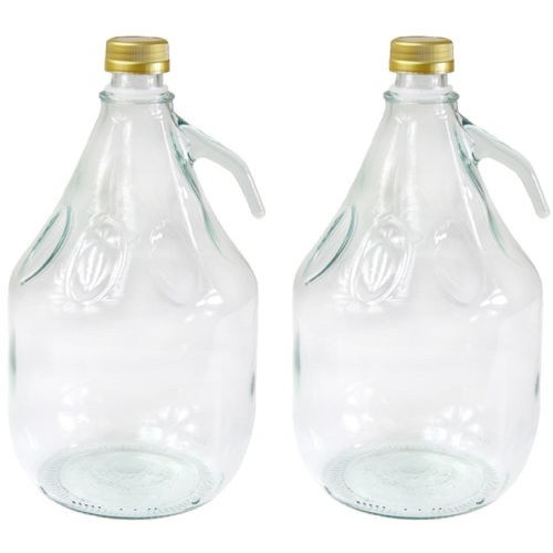 2 Stück 3 L Gärballon Weinballon Glasflasche Glasballon mit Schraubverschluß