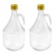 2 Stück 1 L Gärballon Weinballon Glasflasche Glasballon mit Schraubverschluß