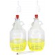 Starter-Set 7-teilig 2x5L Weinballon + Gumistopfen + alkoholmeter + Gärröhrchen